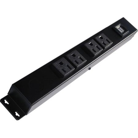 X1 X1 HU1041 12 in. 4 Outlet Hardwired Power Strip; USB HU1041